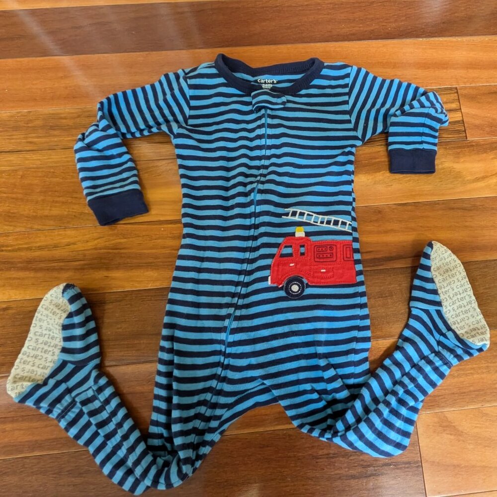 Carter's Firetruck Footie Pajamas (24 months)